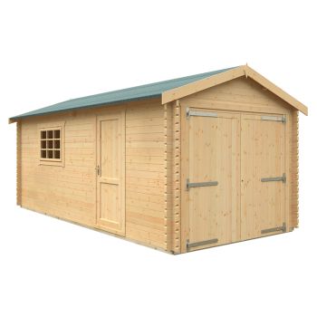 20x10 The Warwick 44mm Cabin - L595 x W295 x H272.6 cm - Solid Wood/Softwood/Pine - Natural