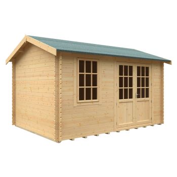 14x10 The Henley 28mm Cabin - L415 x W295 x H272.6 cm - Solid Wood/Softwood/Pine - Natural