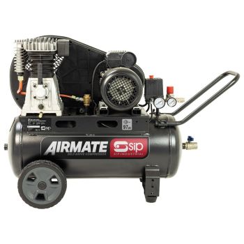 SIP BD 3HP 50 Litre Belt Drive Compressor - L42 x W99 x H71 cm - Black