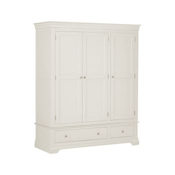 Bordeaux 3 Door Wardrobe - L63 x W162 x H193 cm - Ivory
