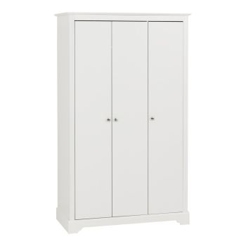 Stratford 3 Door Wardrobe - L54 x W112.5 x H188 cm - White