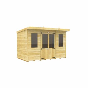 10ft x 8ft Pent Summer House - Wood - L231 x W302 x H201 cm