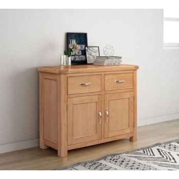 Bologna 2 Door 2 Drawer Sideboard - L44 x W106 x H86 cm - Oak
