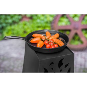 Havana Decorative Stove - Steel - L50 x W33 x H108 cm - Black