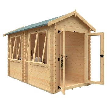 12x6 Oriana 19mm Flex - L350 x W175 x H231.7 cm - Solid Wood/Softwood/Pine - Natural