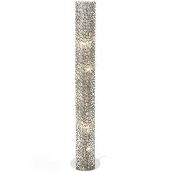 Venus Tube G9 40W Standard Lamp - Iron - L25 x W25 x H152 cm - Silver