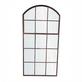 Garden Wall Framed Mirror - Metal - L2 x W60 x H120 cm