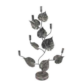 Candle Holder - Metal - L15 x W40 x H77 cm - Gold