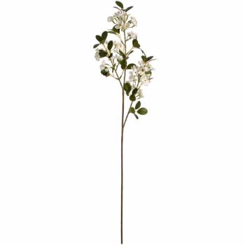 White Spring Mock Flower Artificial Flower - Fabric/Plastic - L25 x W13 x H92 cm - White
