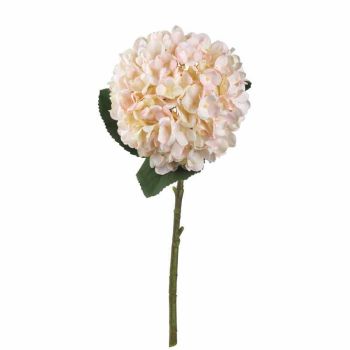 Autumn Hydrangea Artificial Flower - Fabric/Plastic - L18 x W18 x H42 cm - White