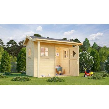 Pingo-Log Cabin, Wooden Garden Room, Timber Summerhouse, Home Office - L230 x W189.4 x H188.1 cm