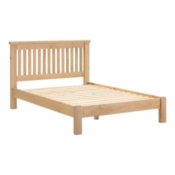Windsor 4 Feet 6 Inches Low End Bed Frame - L205 x W149 x H106.5 cm - Natural Oak