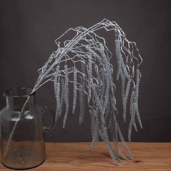 Festive Amaranthus Artificial Plant - Plastic - L35 x W35 x H130 cm - Silver