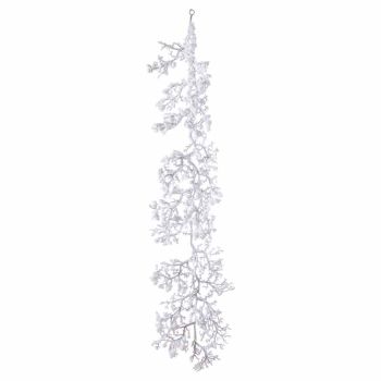 Snowy Garland Artificial Plant - Plastic - L32 x W32 x H150 cm