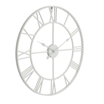 Skeleton Wall Clock - Metal - L5 x W70 x H70 cm - White