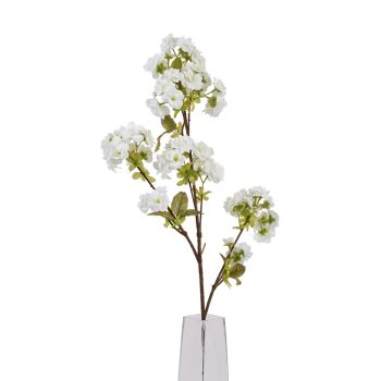 Artificial Tall Blossom - Plastic - L6 x W8 x H130 cm - White