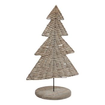 The Noel Collection Large Tree Ornament - Wicker - L1 x H30 cm - Brown