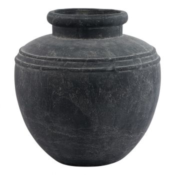 Amalfi Large Water Pot - Ceramic - L37 x W37 x H39 cm - Grey