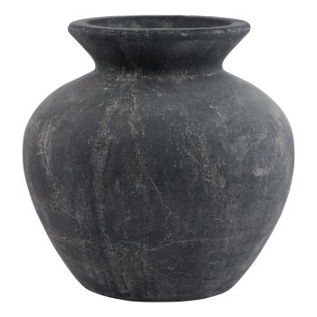 Amalfi Vase - Ceramic - L31 x W31 x H30 cm - Grey