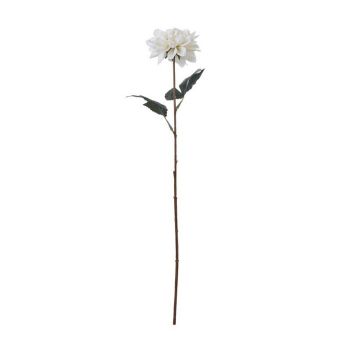 The Natural Garden Collection Tall Dahlia (Single Stem Flower) - Plastic - Height 83 cm - White