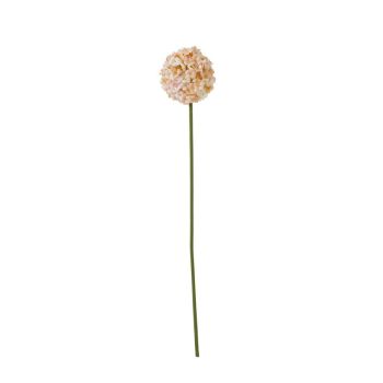 The Natural Garden Collection White & Apricot Allium - Artificial Flower (Single Stem) - Plastic - H56 cm - White