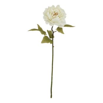 The Natural Garden Collection Peony (Single Stem Flower) - Plastic - Height 52 cm - White