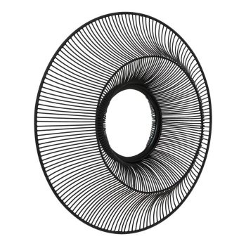 Chico Wire Mirror - Glass - L10 x W61 x H61 cm - Black