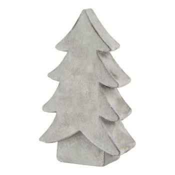 Athena Stone Medium Christmas Tree - Ceramic - L6 x W14 x H24 cm - White