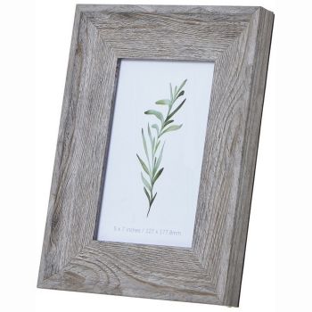 Washed 5 x 7 Photo Frame - Wood - Grey