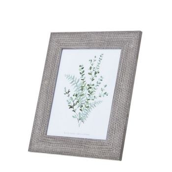 Woven Photo Frame 8 x 10 - Wood - L1 x W29 x H34 cm - Grey