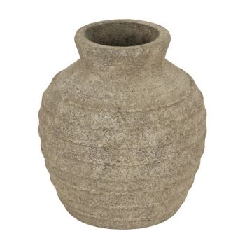Large Tuscan Vase - Ceramic - L30 x W30 x H33 cm - Grey