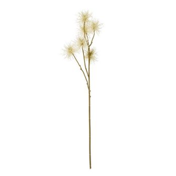 Xanthium Spray (Single Stem Flower) - Plastic - Height 81 cm - Cream