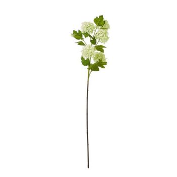 Snowball Viburnum Spray (Single Stem Flower) - Plastic - Height 77 cm - Green