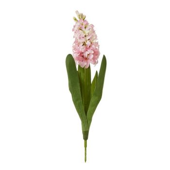 Hyacinth (Single Stem Flower) - Plastic - Height 44 cm - Pink