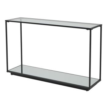 Lennox Framed Console - Glass - L36 x W132 x H81 cm - Black