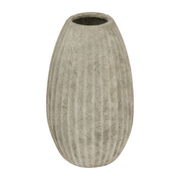Catania Large Olpe Vase - Ceramic - L21 x W21 x H36 cm - Light Grey