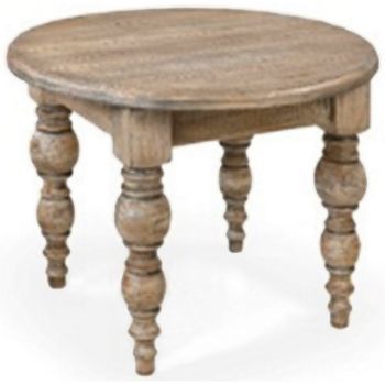 The Rutland Collection Round Dining Table - Wood - L120 x W120 x H76 cm - Brown