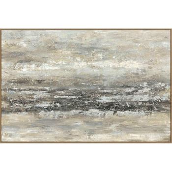 Traverse Hand Painted Canvas in Frame - Wood - L5 x W150 x H100 cm - Brown