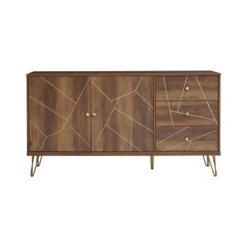 Flori Sideboard - Metal/Wood - L39 x W150 x H81 cm - Brown