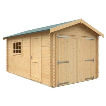 16x10 The Warwick 44mm Cabin - L475 x W295 x H272.6 cm - Solid Wood/Softwood/Pine - Natural