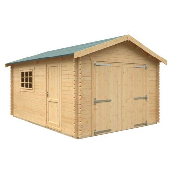 16x12 The Warwick 44mm Cabin - L475 x W355 x H282.9 cm - Solid Wood/Softwood/Pine - Natural