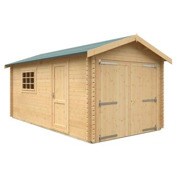 18x10 The Warwick 44mm Cabin - L535 x W295 x H272.6 cm - Solid Wood/Softwood/Pine - Natural