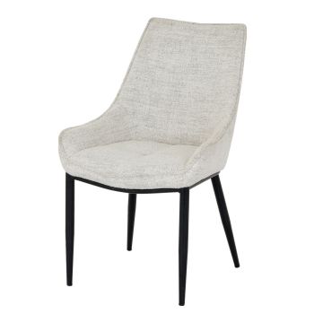 Zephra Indoor Dining Chair - Metal - L51 x W54 x H88 cm - White