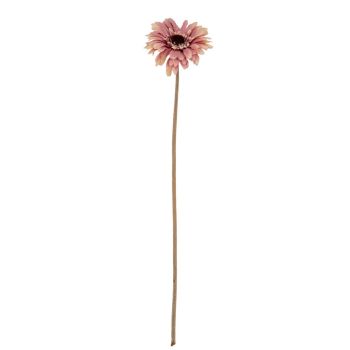 Pink Gerbera Stem Artificial Flower - Plastic - L11 x W11 x H53 cm - Pink