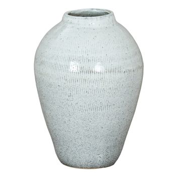 Kemi Large Olpe Vase - Ceramic - L27 x W27 x H44 cm - White