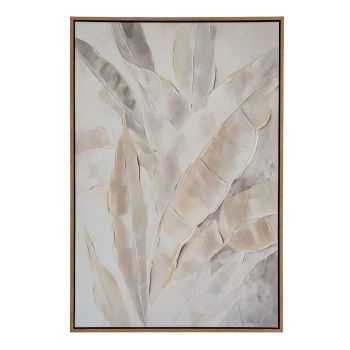 Folira Hand Painted Canvas in Frame - Wood - L3 x W60 x H90 cm - Multi-Coloured
