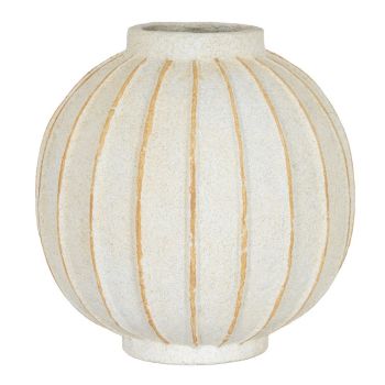 Grove Large Globe Vase - Ceramic - L29 x W29 x H30 cm - White