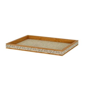 Drom Rectangular Tray - Wood - Brown