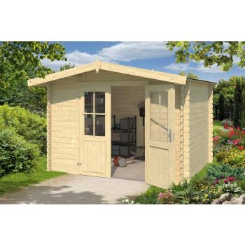 Baltimore-Log Cabin, Wooden Garden Room, Timber Summerhouse, Home Office - L324 x W290 x H222.3 cm