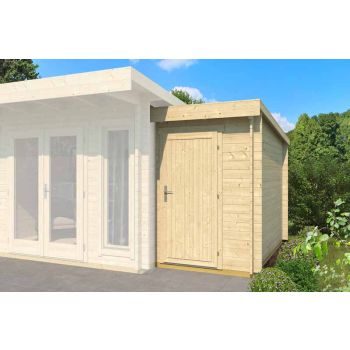 Bike Extension 2600-Log Cabin, Wooden Garden Room, Timber Summerhouse, Home Office - L150 x W290 x H210.9 cm